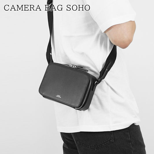 A.P.C. メンズ レディース ショルダーバッグ CAMERA BAG SOHO PXAWV M61695 NOIR ブラック LZZ