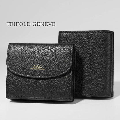 A.P.C. レディース 3つ折り財布 TRIFOLD GENEVE PXBLH F63483 NOIR ブラック LZZ