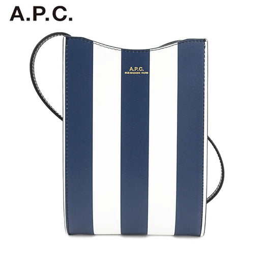 【SUMMER FINAL SALE】 A.P.C. レディース メンズ ショルダーバッグ JAMIE NECK POUCH PXBSZ F63412 DARK NAVY ダークネイビー IAK