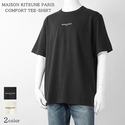 【2026SS SUMMER SALE】MAISON KITSUNE メンズ Tシャツ MAISON KITSUNE PARIS COMFORT TEE SHIRT QM00100 KJ7025 2カラー