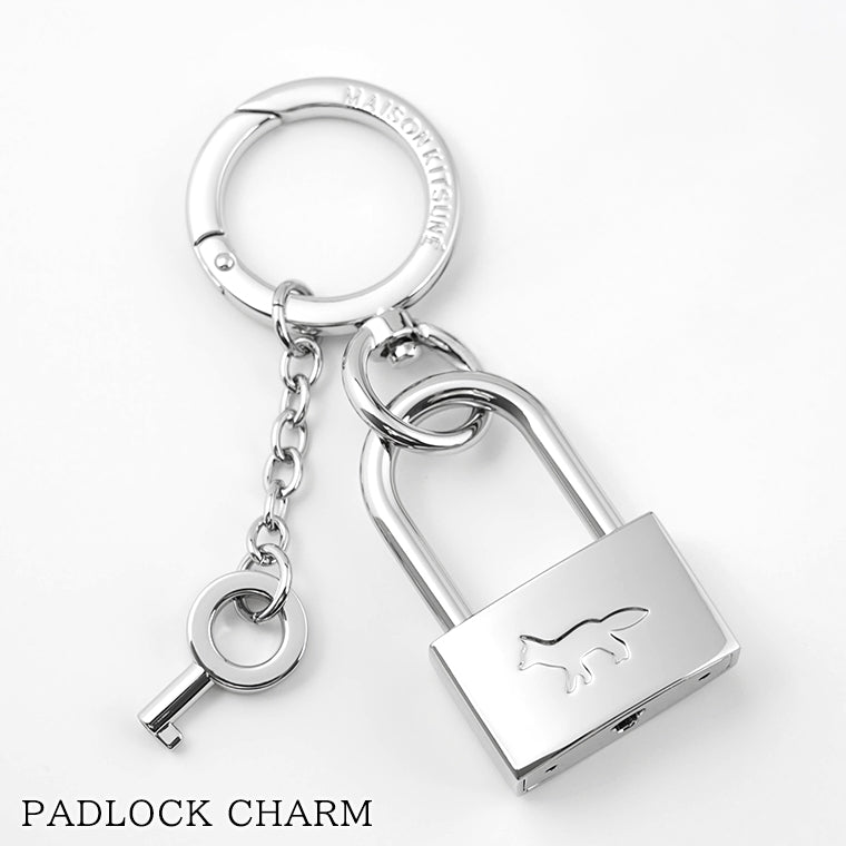 MAISON KITSUNE メンズ レディース キーリング PADLOCK CHARM QU06903 AM1002 SILVER シルバー P900