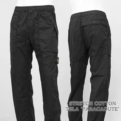 STONE ISLAND メンズ パンツ STRETCH COTTON TELA 'PARACADUTE' K1S153100017 S0003 ブラック V0029