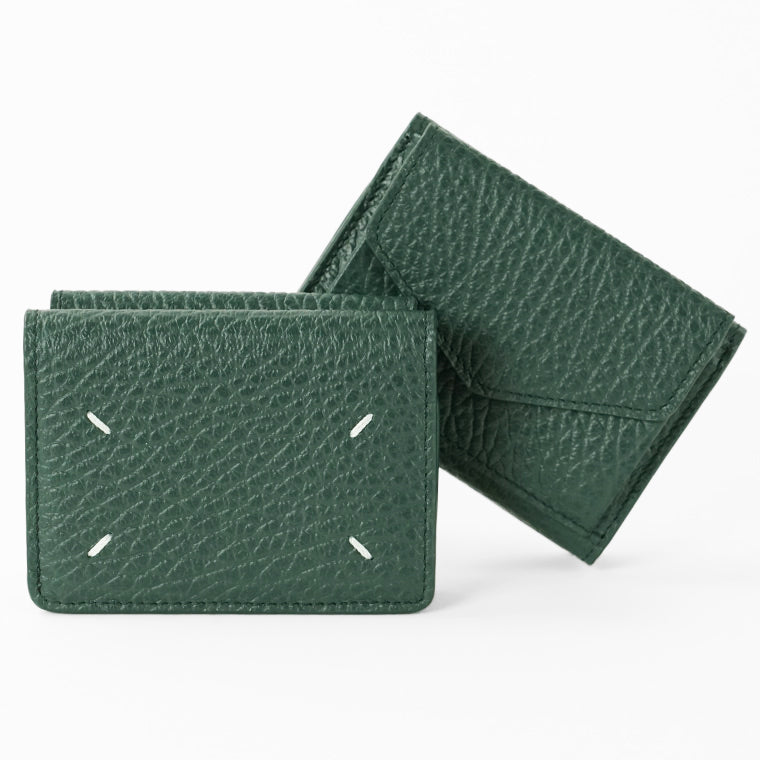 Maison Margiela メンズ レディース 3つ折り財布 S36UI0416 P4455 BOTTLE GREEN グリーン T7162