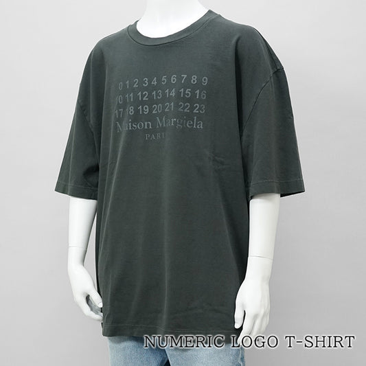 【SUMMER FINAL SALE】 Maison Margiela メンズ Tシャツ NUMERIC LOGO T SHIRT S50GC0716 S24567 グレー系 969