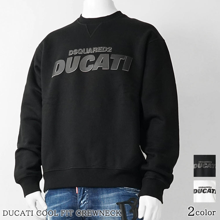 DSQUARED2 メンズ スウェットシャツ DUCATI COOL FIT CREWNECK S71GU0751 S25516