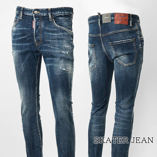 DSQUARED2 メンズ ジーンズ SKATER JEAN S71LB1642 S30664 ウォッシュブルー 470