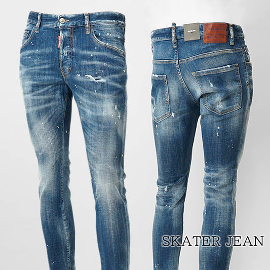 DSQUARED2 メンズ ジーンズ SKATER JEAN S71LB1711 D30010 ウォッシュブルー 470
