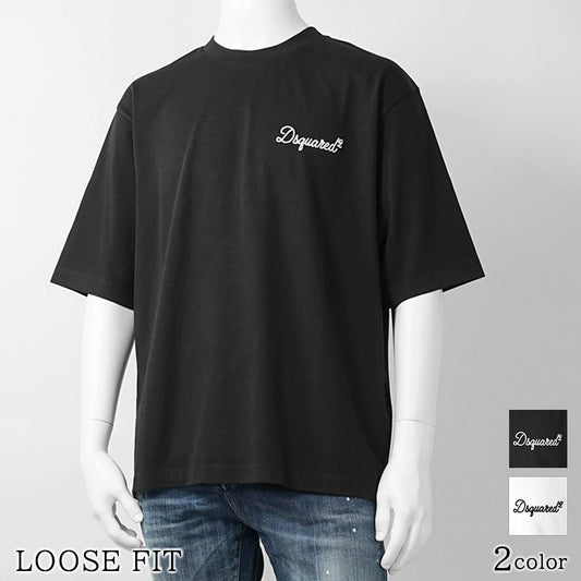 【2026SS SUMMER SALE】DSQUARED2 メンズ Tシャツ LOOSE FIT S74GD1525 D20106 2カラー