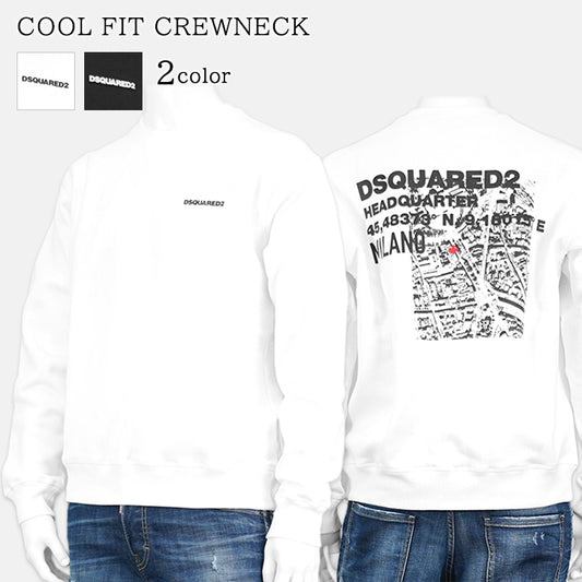 DSQUARED2 メンズ スウェットシャツ COOL FIT CREWNECK S74GU0825 S25516 2カラー