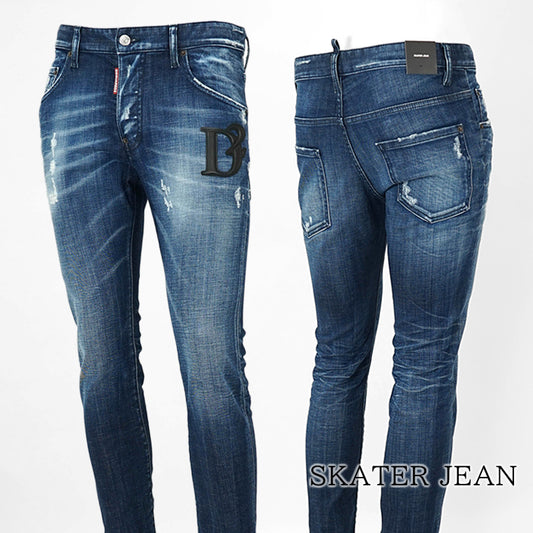 DSQUARED2 メンズ ジーンズ SKATER JEAN S74LB1721 D30010 ウォッシュブルー 470