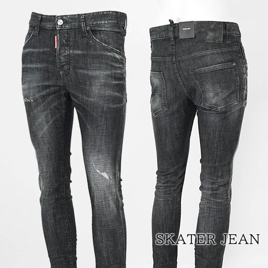 DSQUARED2 メンズ ジーンズ SKATER JEAN S74LB1726 D30357 ウォッシュブラック 900