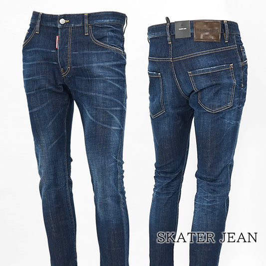 DSQUARED2 メンズ ジーンズ SKATER JEAN S74LB1737 D30010 ウォッシュブルー 470