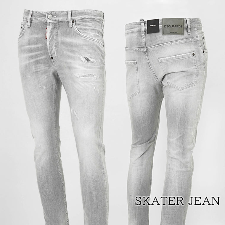 DSQUARED2 メンズ ジーンズ SKATER JEAN S74LB1754 S30260 ウォッシュグレー 852