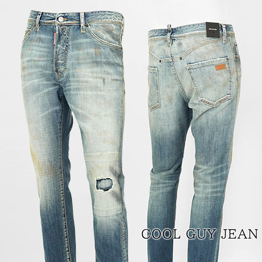 DSQUARED2 メンズ ジーンズ COOL GUY JEAN S74LB1757 D30011 ウォッシュブルー 470
