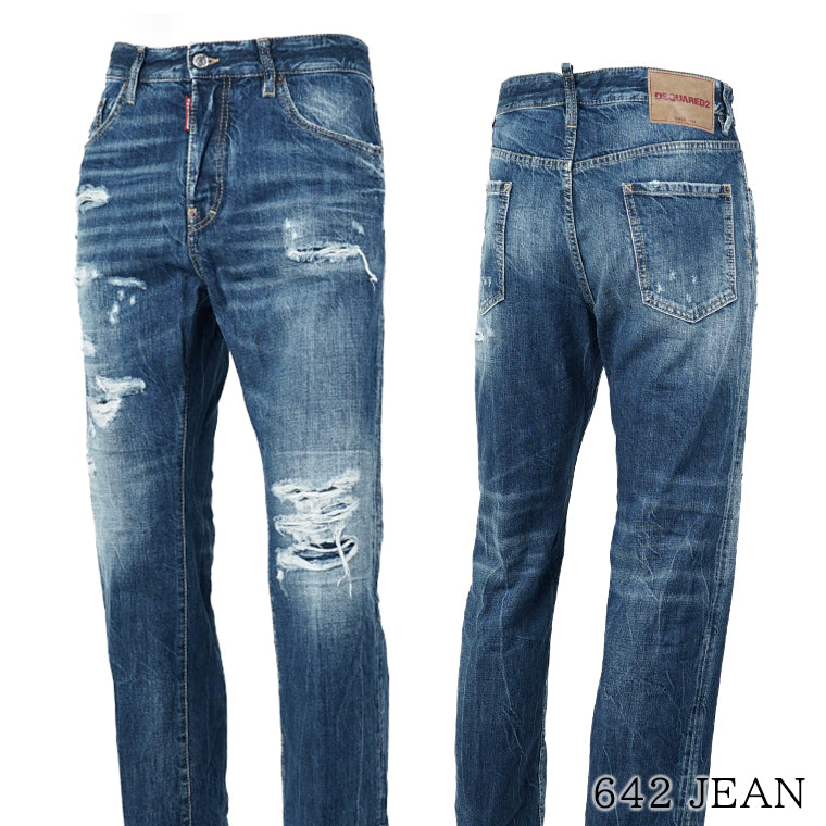 DSQUARED2 メンズ ジーンズ 642 JEAN S74LB1838 D30011 ウォッシュブルー 470