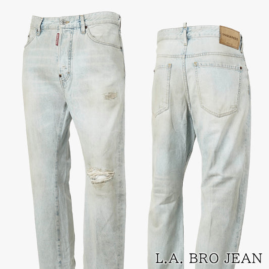DSQUARED2 メンズ ジーンズ L.A. BRO JEAN S74LB1876 D30011 ウォッシュブルー 470