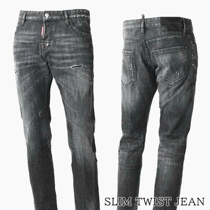 DSQUARED2 メンズ ジーンズ SLIM TWIST JEAN S74LB1912 S30357 ウォッシュブラック 900
