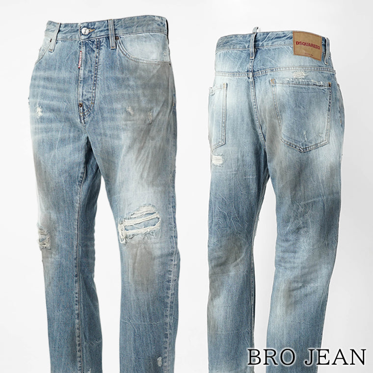 DSQUARED2 メンズ ジーンズ BRO JEAN S74LB1918 D30011 ウォッシュライトブルー 470