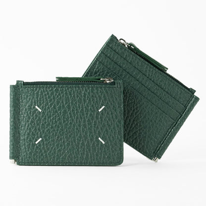 Maison Margiela メンズ マネークリップ折財布 サイフ SA1UI0022 P4455 BOTTLE GREEN グリーン T7162