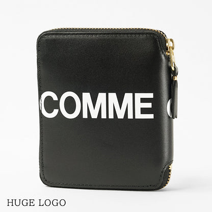 COMME des GARCONS メンズ レディース 2つ折り財布 HUGE LOGO SA2100HL ブラック BLACK