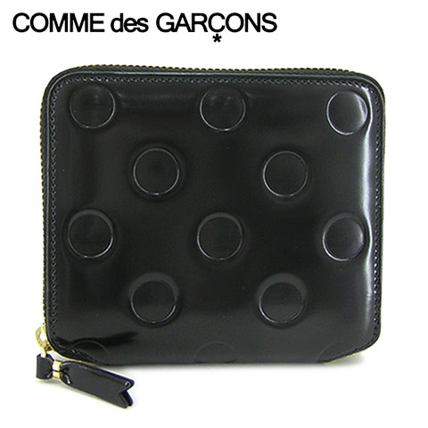 COMME des GARCONS メンズ レディース 2つ折り財布 SA2100NE ブラック BLACK