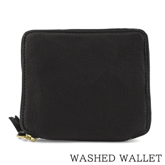 COMME des GARCONS メンズ レディース 2つ折り財布 WASHED WALLET SA2100WW ブラック BLACK