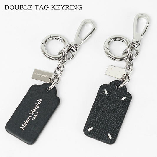 Maison Margiela メンズ レディース キーリング DOUBLE TAG KEYRING SA2UA0017 P4745 ブラック T8013