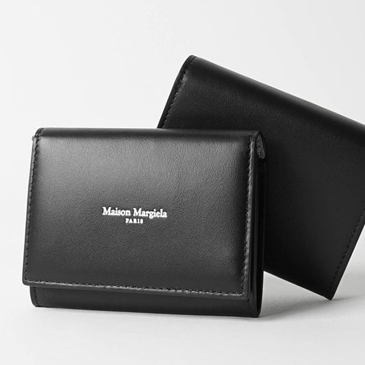 Maison Margiela メンズ レディース 2つ折り財布 SA2UI0014 P8729 ブラック シルバー H1145
