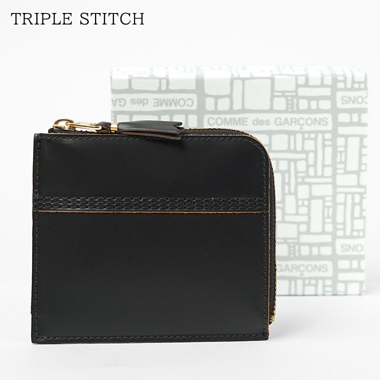 COMME des GARCONS メンズ レディース コインケース TRIPLE STITCH SA3100TS ブラック BLACK