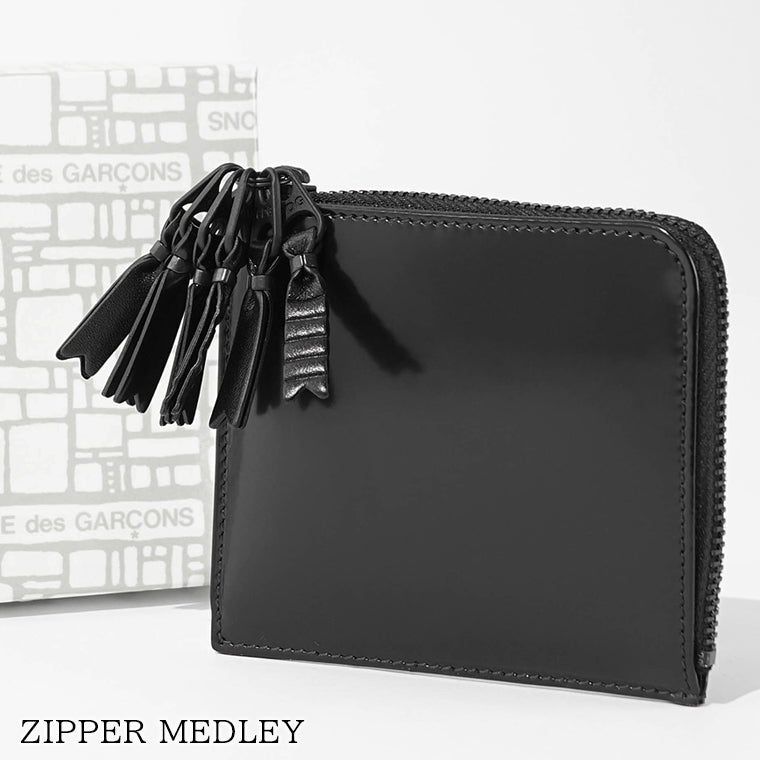 COMME des GARCONS メンズ レディース コインケース ZIPPER MEDLEY SA3100ZM ブラック BLACK
