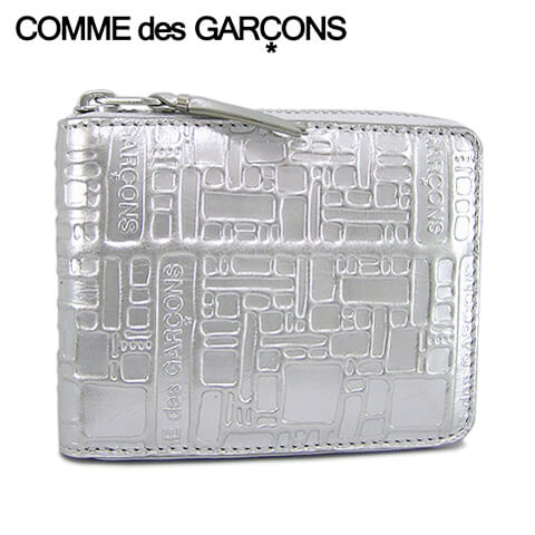 COMME des GARCONS メンズ レディース 2つ折り財布 SA7100EG シルバー SILVER