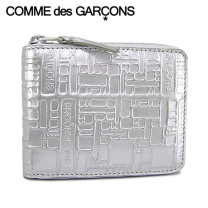 COMME des GARCONS メンズ レディース 2つ折り財布 SA7100EG シルバー SILVER