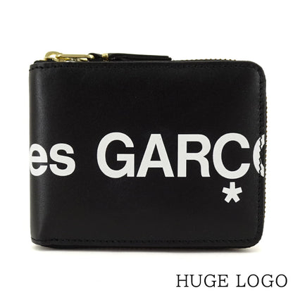 COMME des GARCONS メンズ レディース 2つ折り財布 HUGE LOGO SA7100HL ブラック BLACK