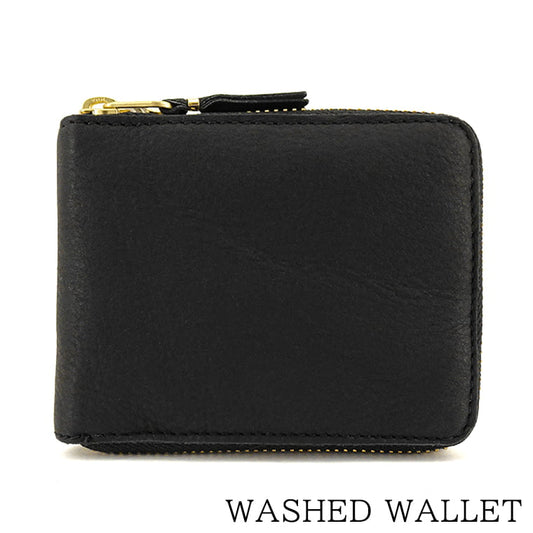 COMME des GARCONS メンズ レディース 2つ折り財布 WASHED WALLET SA7100WW ブラック BLACK