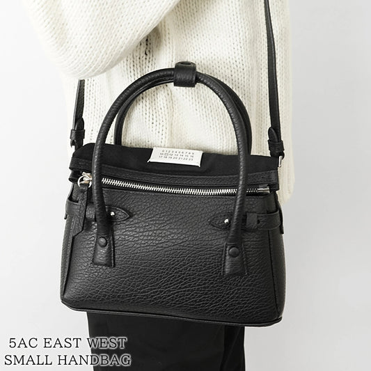 Maison Margiela レディース ショルダーバッグ 5AC EAST WEST SMALL HANDBAG SB1WD0034 P4348 ブラック T8013