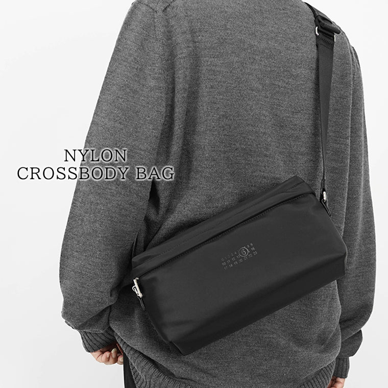 MM6 Maison Margiela レディース ショルダーバッグ NYLON CROSSBODY BAG SB5WG0023 P6416 ブラック T8013