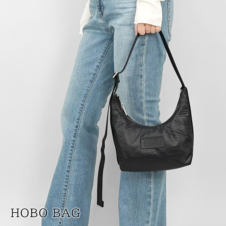 MM6 Maison Margiela レディース ショルダーバッグ HOBO BAG SB5ZI0011 P6993 ブラック T8013