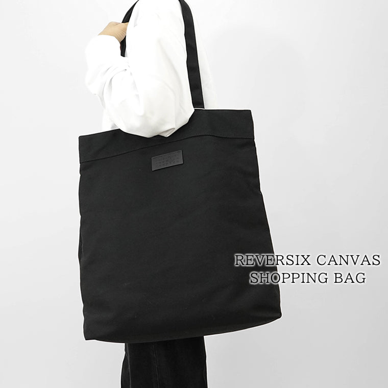 MM6 Maison Margiela レディース メンズ トートバッグ REVERSIX CANVAS SHOPPING BAG SB6WC0020 P8331 ブラック T8013