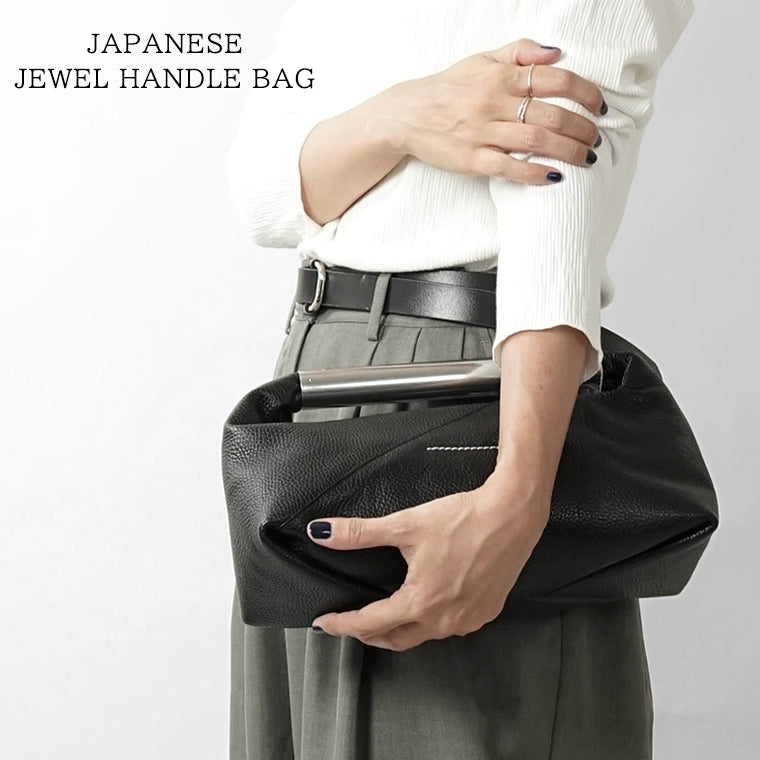 【SUMMER FINAL SALE】 MM6 Maison Margiela レディース ハンドバッグ JAPANESE JEWEL HANDLE BAG SB6WD0046 P9068 BLACK ブラック T8013