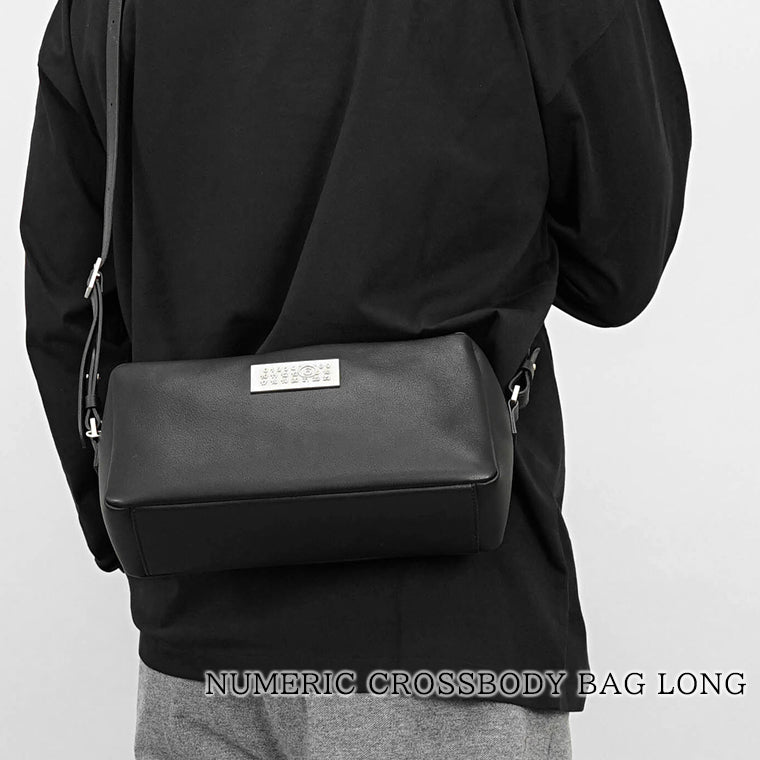 MM6 Maison Margiela メンズ レディース ショルダーバッグ NUMERIC CROSSBODY BAG LONG SB6WG0014 P7182 ブラック T8013