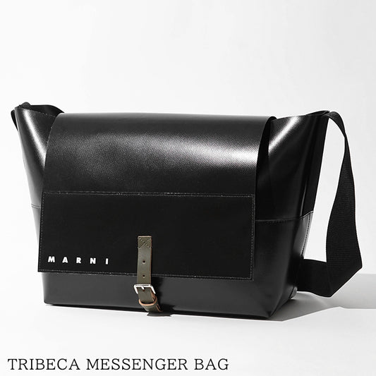 MARNI メンズ レディース ショルダーバッグ TRIBECA MESSENGER BAG SBMQ0127A0 P5769 BLACK ブラック 00N99