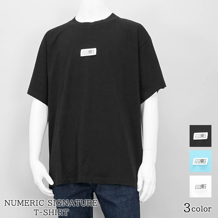 MM6 Maison Margiela メンズ Tシャツ NUMERIC SIGNATURE T SHIRT SH0GC0033 S24312 3カラー