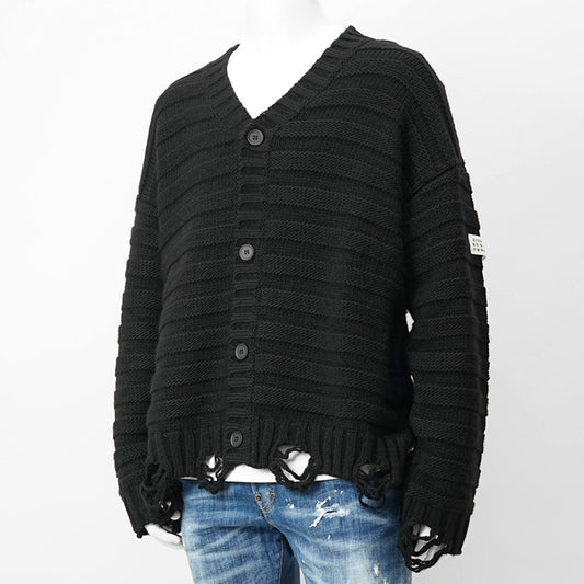 MM6 Maison Margiela メンズ カーディガン SH0HP0005 M13040 BLACK ブラック 900