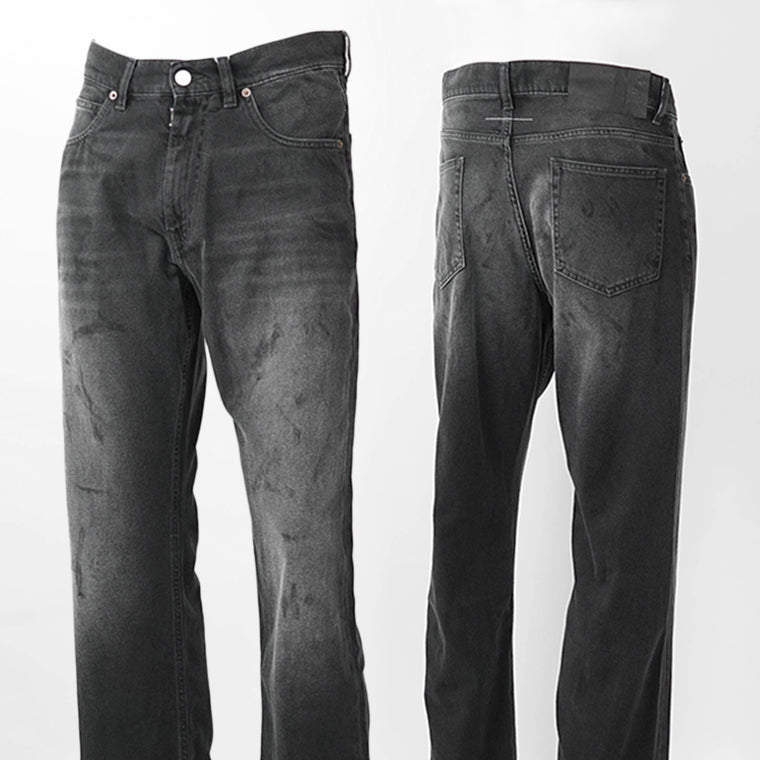 【2026SS SUMMER SALE】MM6 Maison Margiela メンズ ジーンズ SH0LA0035 M30064 ウォッシュブラック 961