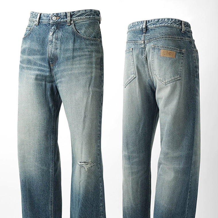 【2026SS SUMMER SALE】MM6 Maison Margiela メンズ ジーンズ SH2LA0054 M30058 ウォッシュブルー 961