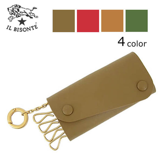 IL BISONTE メンズ レディース キーケース TITANIA SKH087 PI0008 PV0011 4カラー