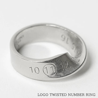 Maison Margiela メンズ リング LOGO TWISTED NUMBER RING SM1UQ0057 S12975 シルバー 951