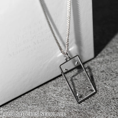 Maison Margiela レディース メンズ ネックレス FOUR STITCHES NECKLACE SM2UU0028 P9224 シルバー 752