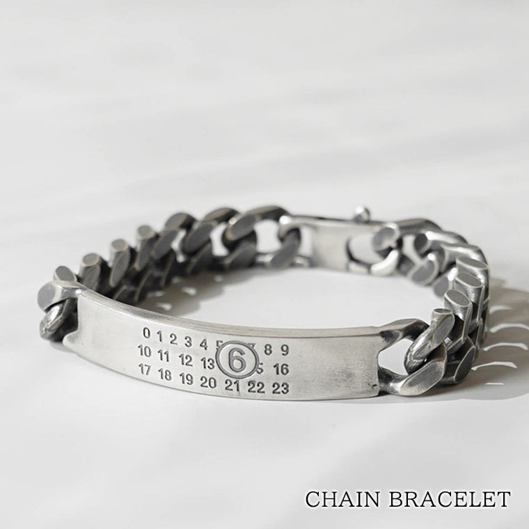 MM6 Maison Margiela メンズ レディース ブレスレット CHAIN BRACELET SM6UY0049 SV0235 シルバー 954