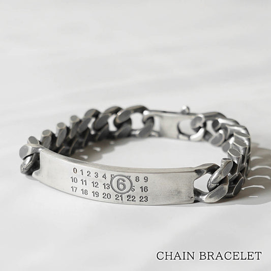 MM6 Maison Margiela メンズ レディース ブレスレット CHAIN BRACELET SM6UY0049 SV0235 シルバー 954